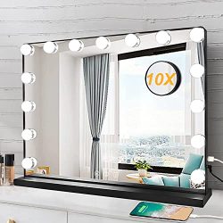 Hollywood Lighted Makeup Mirror with Smart Touch Switch
