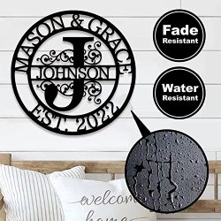 Custom Metal Sign Personalized Wedding Gift