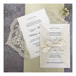 Ribbons Wedding Invitations with Envelopes