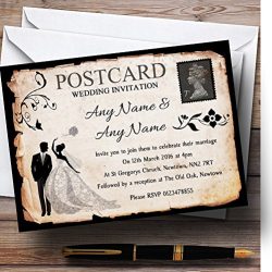 Postcard Personalized Wedding Invitations