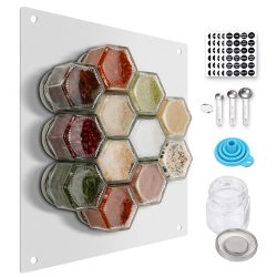 Wow Magnetic Spice Tins & 180 Spice Labels