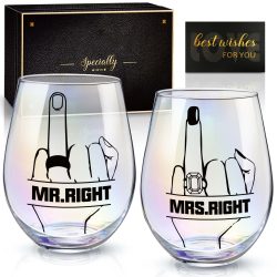 Finger Wine Glasses Bridal Shower Gift