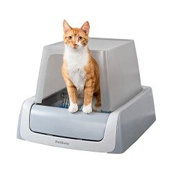 Self-Cleaning Cat Litter Box With Disposable Crystal Tray