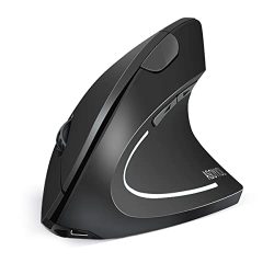 Rechargeable Vertical Mouse with USB Receiver