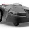 One quiet Front Lawn Robotic Lawn Mower with GPS