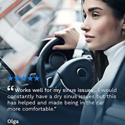 Car Air Purifier Ionizer & Dual Fast Charge USB