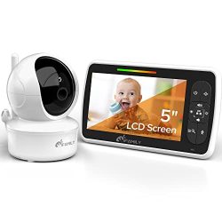 Large Display Video Baby Monitor with Remote Pan-Tilt-Zoom