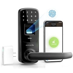 Fingerprint Entry Electronic Door Handle with Bluetooth