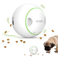 Active pet with the Automatic Treat Dispensing Dog Toy