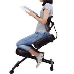 Adjustable Kneeling Chair with Back Support