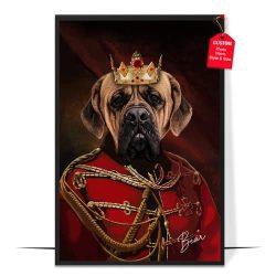 Royal Pet Portrait Poster from Your Photo