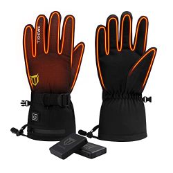 Rechargeable Heating Gloves with 2 Battery Packs