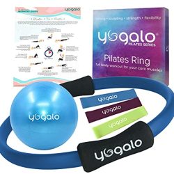 Pilates Ring and Ball Set with 3 Resistance Bands