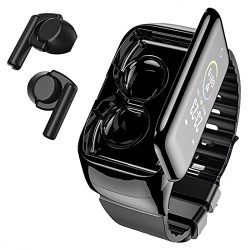 Wireless Earphones Fitness Tracker Watch 2 in 1