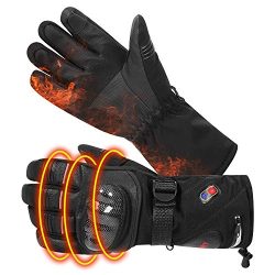 Heated Touch Screen Motorcycle Gloves