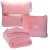 Soft Travel Blanket Pillow Airplane Blanket