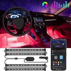 Smart Interior Car Lights with App Control