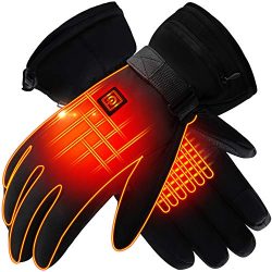 Hiking or Skiing Battery Heated Gloves in Winter