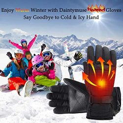 Hiking or Skiing Battery Heated Gloves in Winter