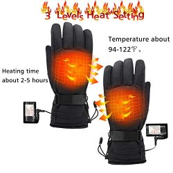 Hiking or Skiing Battery Heated Gloves in Winter