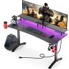55INCH with LED Strip & Power Outlets