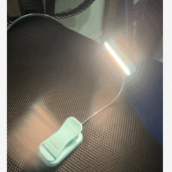 Eye Caring Horizontal ET-Head Book Light | Dimmable USB Rechargeable Bedside Reading Lamp for Nighttime & Bedtime Use