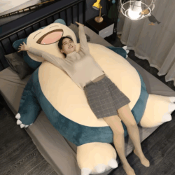 200cm Giant Snorlax Plush Toy - Ultra-Soft Kawaii Pillow Perfect for Kids and Home Decor