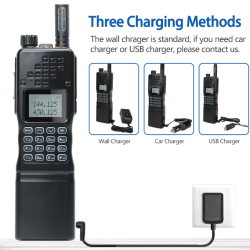 Baofeng AR-152 Walkie Talkie with 15W output power and 12000mAh battery, perfect for outdoor communication. 