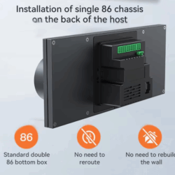 6" Tuya Smart Home Control Panel – Seamless Temperature and Music Management for Modern Living