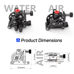 Mellow 60T 12MM Gear Extruder Precision CNC for 3D Printing