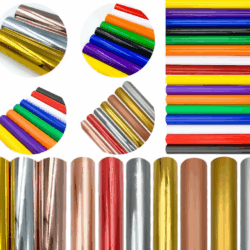 Permanent Adhesive Vinyl Sheets – Matte Metal Colors for Crafting & Custom Decals – Ideal for Home & Party Decor