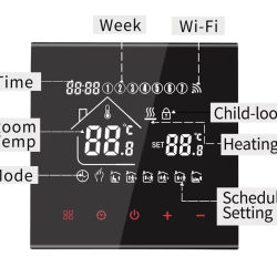 Smart WiFi Floor Heating Thermostat with Remote Control Capability