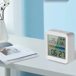 Smart WiFi Temperature and Humidity Sensor with Backlight Display