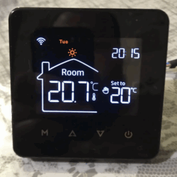 Smart WiFi Thermostat for Electric Floor Heating – Precise Temperature Control with Voice Activation