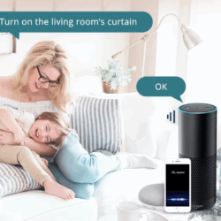 Smart Zigbee Curtain Driver with Alexa & Google Home Control – Ideal for Roman, I-Type, and U-Type Curtains