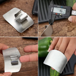 Stainless Steel Finger Protector – Anti-Cut Safety Guard for Vegetable Cutting, Perfect for Safe Kitchen Use