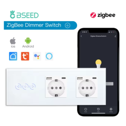 ZigBee Smart Touch Switch with Fireproof and Waterproof Design for Safe Home Automation