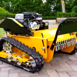 High-Powered Remote-Controlled Lawn Mower with 50cm Cutting Width for Challenging Terrains